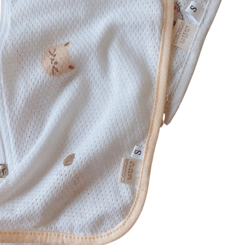 Nhộng chũn Monona vải thở vải lỗ cotton mềm thoáng mát co giãn 4 chiều cho bé sơ sinh