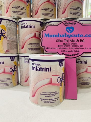 Sữa bột Infatrini Đức cao năng lượng giúp bé tăng cân từ 0-18 tháng 400g
