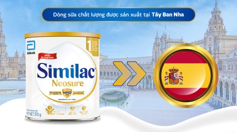 Sữa Bột Similac Neosure 370g Giải pháp dinh dưỡng tối ưu cho trẻ sinh non, nhẹ cân (0 - 12 tháng)