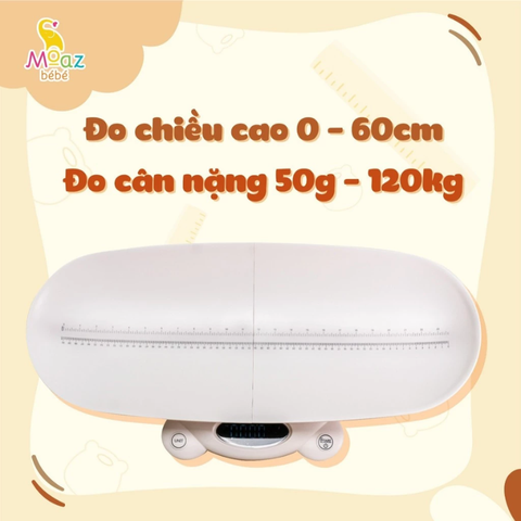 Cân điện tử kèm đo chiều cao cho bé Moaz BéBé MB - 084