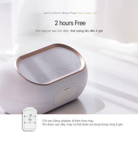 Máy Hút Sữa Đôi/Kép Spectra Dual Compact (Bảo Hành 24 Tháng)