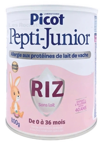 Sữa Công Thức PICOT PEPTI-JUNIOR RIZ – Sữa Đặc Trị Từ Đạm Gạo Thủy Phân, Không Đạm Bò, Không Lactose Dành Cho Trẻ Từ Sơ Sinh Đến 3 Tuổi (0–36 Tháng) 2026 – Sữa Thủy Phân Đạm Gạo Hypoallergenic Hỗ Trợ Tăng Cân Tiêu Hóa Miễn Dịch Cho Bé Dị Ứng Đạm Sữa Bò CMA Chính Hãng Pháp Giá Rẻ