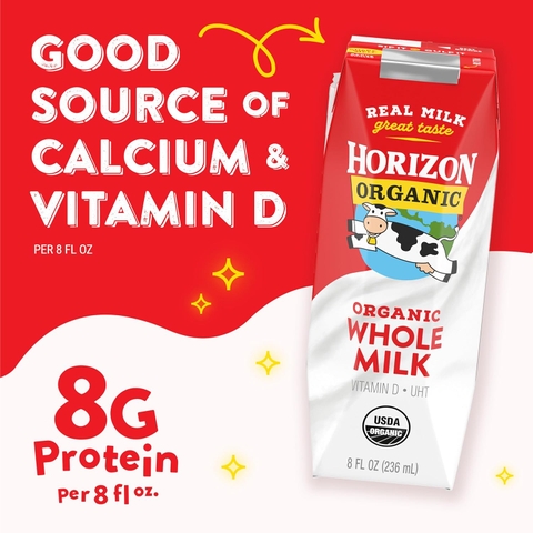 Sữa Tươi Nguyên Kem Hữu Cơ Horizon (Thùng 18 Hộp): Dinh Dưỡng Vàng Tiện Lợi Cho Cả Gia Đình