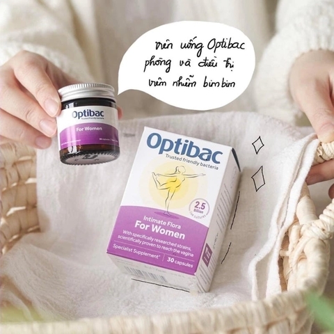 Optibac Tím 30 Viên (Optibac For Women) Men Vi Sinh Chuyên Biệt Cho Phụ Nữ 2025 – Optibac Tím 30 Viên Bổ Sung Lợi Khuẩn Cân Bằng Hệ Vi Sinh Vùng Kín Phòng Trị Viêm Nhiễm Nấm Ngứa Khí Hư Viêm Tiết Niệu An Toàn Không GMO Chính Hãng Anh Giá Rẻ