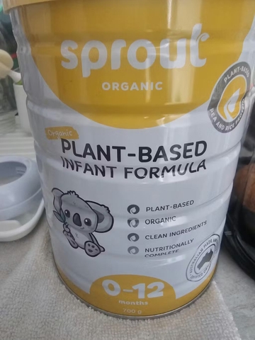 Sữa Sprout Organic Plant Based Toddler Drink 700g Cho Bé Từ 0-12 Tháng Dị Ứng Đạm Sữa Bò
