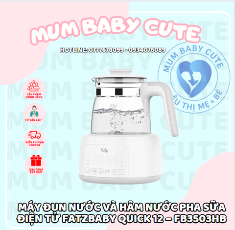 Máy đun nước và hâm nước pha sữa điện tử Fatzbaby QUICK 12 – FB3503HB