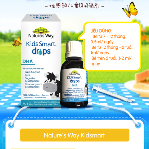 Nature's Way Kids Smart Drops DHA - Siro bổ sung DHA dạng nước