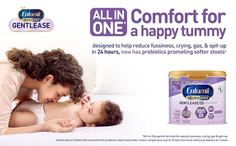 Enfamil NeuroPro Gentlease 553g (19.5 oz) - Sữa Chống Nôn Trớ Tốt Nhất Cho Bé 0-12 Tháng!