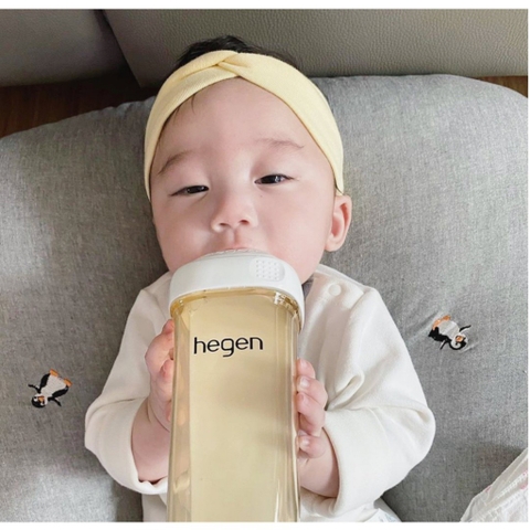 Bình sữa Hegen PPSU 150ml núm ti size S từ 1 – 3 tháng, White