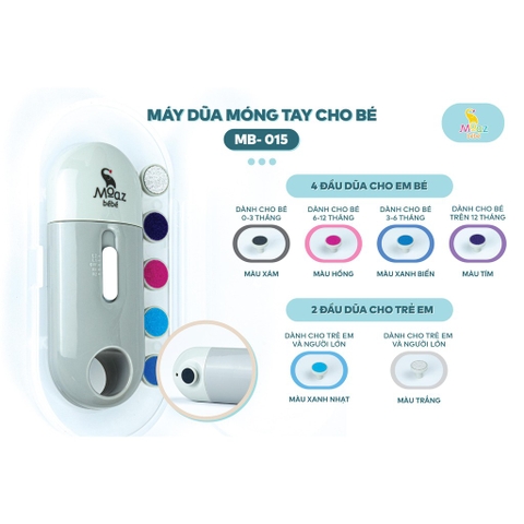 Máy dũa móng tay cho bé Moaz BéBé MB - 015