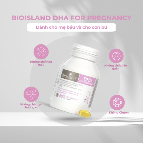 Viên Uống DHA Bio Island Cho Mẹ Bầu Và Sau Sinh: Khởi Đầu Hoàn Hảo Cho Trí Não Thai Nhi
