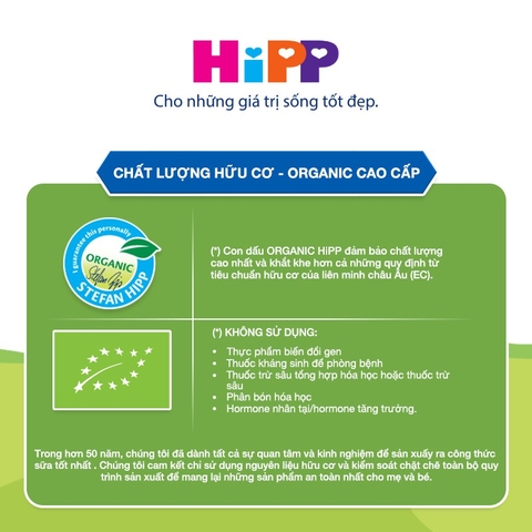 🍼 Sữa bột công thức HiPP 1 Organic Combiotic 350g – Sữa Hữu Cơ Cho Bé Sơ Sinh