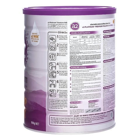 Sữa A2 Platinum Follow-on Formula Số 2 Lon 900g (6-12 Tháng) 2026 – Sữa A2 Tự Nhiên Đạm Quý A2 Nhập Khẩu New Zealand Dễ Tiêu Hóa Giảm Đầy Hơi Tăng Hấp Thu Dinh Dưỡng Tăng Cân Khỏe Mạnh Không Đạm A1 Không GMO Chính Hãng Úc Giá Rẻ Cho Bé Ăn Dặm