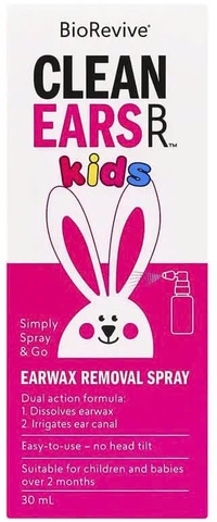 Clean Ears Kids 30ml Xịt Ráy Tai Cho Bé Từ 2 Tháng Của Úc 2026 – Xịt Ráy Tai Clean Ears Kids Loại Bỏ Ráy Tai An Toàn Dễ Dàng Không Đau Không Xâm Lấn Hỗ Trợ Vệ Sinh Tai Sạch Sẽ Ngăn Chặn Tắc Nghẽn Chính Hãng Úc Giá Rẻ