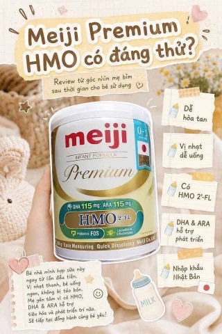 Sữa Meiji Infant Formula Premium 800g (0-12 Tháng) Có Tốt Không? Đánh Giá Toàn Diện Dưỡng Chất Vàng Cho Bé