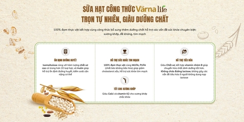 Sữa Hạt Varna Life Nutifood Lactose Free 800g 2026 – Sữa Hạt Dinh Dưỡng Hữu Cơ Không Lactose Hỗ Trợ Tiêu Hóa Tăng Cường Miễn Dịch Phát Triển Toàn Diện Chính Hãng Nutifood Việt Nam 