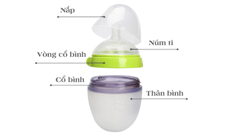 BÌNH SỮA SILICONE COMOTOMO 150ML & 250ML