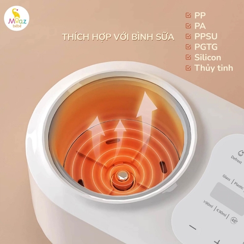 Máy Hâm Sữa Không Dùng Nước Moaz BéBé MB-087 – Máy Hâm Sữa Rã Đông, Giữ Nhiệt, Hẹn Giờ Tiên Tiến Cho Bé Sơ Sinh, Thiết Kế Nhật Bản