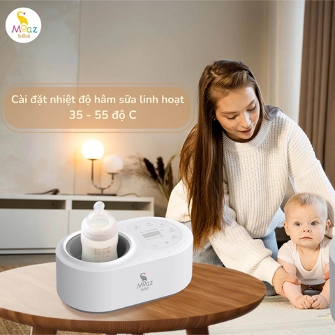 Máy Hâm Sữa Không Dùng Nước Moaz BéBé MB-087 – Máy Hâm Sữa Rã Đông, Giữ Nhiệt, Hẹn Giờ Tiên Tiến Cho Bé Sơ Sinh, Thiết Kế Nhật Bản