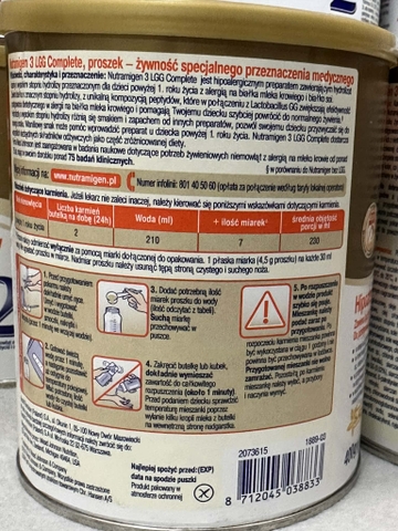 Sữa Công Thức Nutramigen Hypoallergenic LGG Cho Bé Từ 12 Tháng Tuổi Trở Lên 2026 – Nutramigen 3 LGG Complete Không Đạm Sữa Bò Không Lactose An Toàn Tăng Cân Hỗ Trợ Tiêu Hóa Miễn Dịch Với Probiotic LGG Chính Hãng Mead Johnson Mỹ Giá Rẻ Cho Trẻ Dị Ứng Đạm Sữa Bò