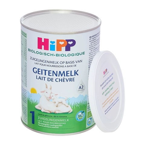 Sữa Dê HiPP Organic Số 1 400g Cho Bé Dị Ứng Đạm Sữa Bò 2026 – Sữa Dê Hữu Cơ Đức Beta-Casein A2 Dễ Tiêu Hóa Giảm Đầy Hơi Táo Bón Bổ Sung DHA ARA Hỗ Trợ Trí Não Miễn Dịch Chính Hãng 