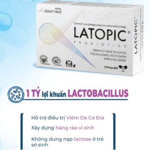 Men Vi Sinh LATOPIC PROBIOTICS Có Tốt Không? Giải Pháp Cho Trẻ Dị Ứng Đạm Bò, Bất Dung Nạp Lactose Và Viêm Da Cơ Địa