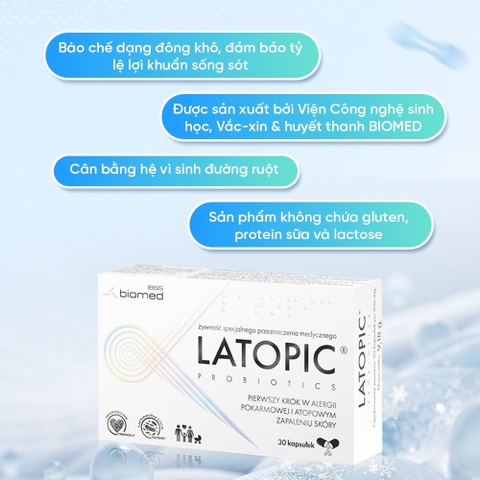Men Vi Sinh LATOPIC PROBIOTICS Có Tốt Không? Giải Pháp Cho Trẻ Dị Ứng Đạm Bò, Bất Dung Nạp Lactose Và Viêm Da Cơ Địa