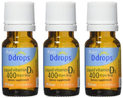 VITAMIN BABY DDROPS D3 400 I.U 90 Giọt ( Mỹ )