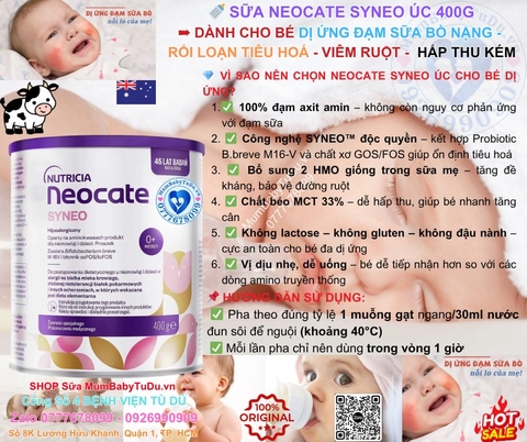 So Sánh Các Sản Phẩm Neocate: Syneo, DHA/ARA, LCP, Gold – Hướng Dẫn Chọn Sữa Cho Trẻ Dị Ứng Đạm Sữa Bò
