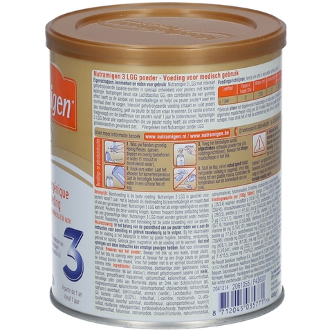 Sữa Công Thức Nutramigen Hypoallergenic LGG Cho Bé Từ 12 Tháng Tuổi Trở Lên 2026 – Nutramigen 3 LGG Complete Không Đạm Sữa Bò Không Lactose An Toàn Tăng Cân Hỗ Trợ Tiêu Hóa Miễn Dịch Với Probiotic LGG Chính Hãng Mead Johnson Mỹ Giá Rẻ Cho Trẻ Dị Ứng Đạm Sữa Bò