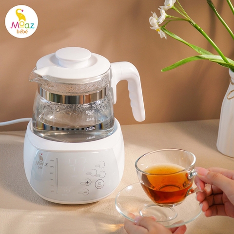 Bình Đun Nước Thông Minh Moaz BéBé MB-002 – Bình Đun Nước Giữ Nhiệt 48h Khử Clo 2 Phút Pha Sữa Cho Bé Sơ Sinh, Nước Tinh Khiết Bảo Vệ Sức Khỏe Gia Đình