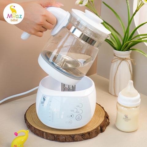 Bình Đun Nước Thông Minh Moaz BéBé MB-002 – Bình Đun Nước Giữ Nhiệt 48h Khử Clo 2 Phút Pha Sữa Cho Bé Sơ Sinh, Nước Tinh Khiết Bảo Vệ Sức Khỏe Gia Đình