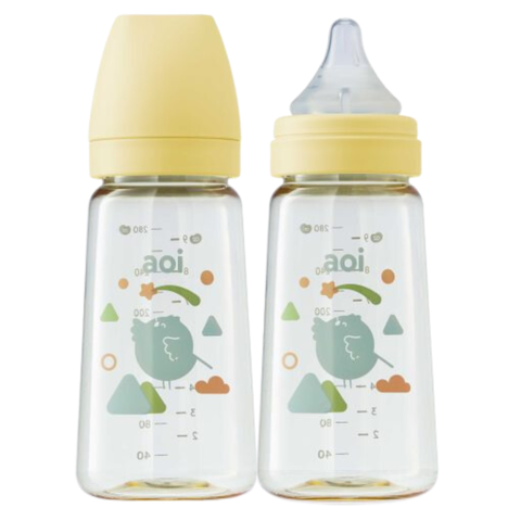 Bình sữa Aoi Moon PPSU Vàng 280ml núm ti M
