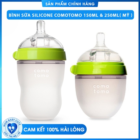 BÌNH SỮA SILICONE COMOTOMO 150ML & 250ML