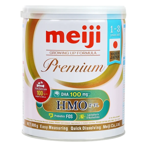 Sữa Meiji Growing Up Formula Premium 800g (12-36 Tháng) Có Tốt Không? Review Chi Tiết Từ Dược Sĩ &amp; Mẹ Bỉm