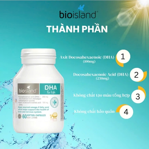 Bio Island DHA Cho Trẻ Em – Hỗ Trợ Sức Khỏe Não Bộ Và Hệ Thần Kinh Tốt Nhất 2025