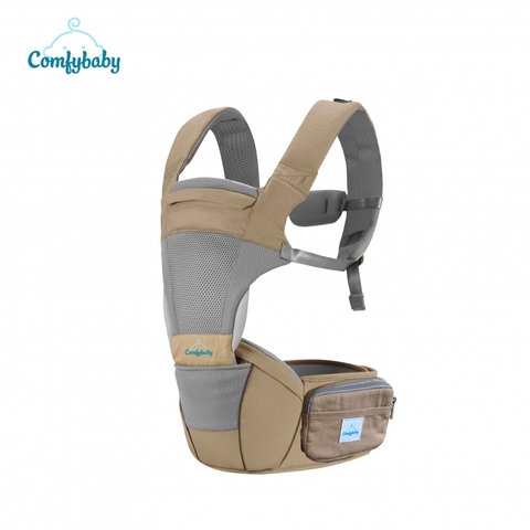 Địu em bé ngồi cao cấp siêu mềm 4 tư thế công nghệ Air Mesh thoáng khí - Comfybaby CF818 địu ngồi chữ M