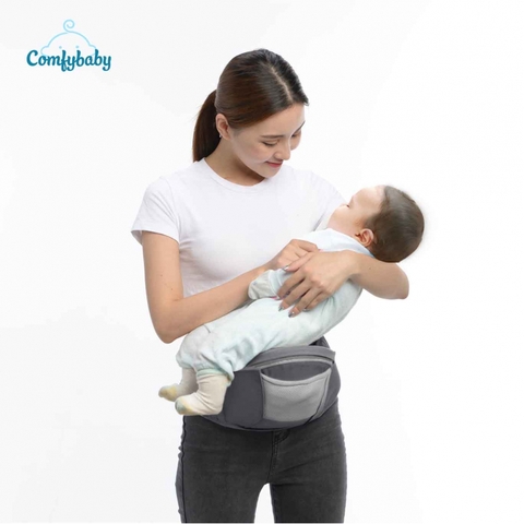 Địu em bé ngồi cao cấp siêu mềm 4 tư thế công nghệ Air Mesh thoáng khí - Comfybaby CF818 địu ngồi chữ M