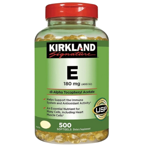 Viên Uống Đẹp Da Kirkland Signature Vitamin E 400IU (500 viên) Mỹ