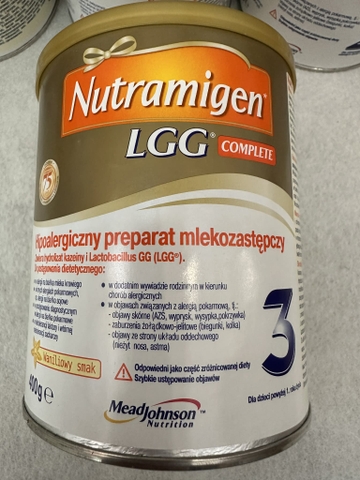 Sữa Công Thức Nutramigen Hypoallergenic LGG Cho Bé Từ 12 Tháng Tuổi Trở Lên 2026 – Nutramigen 3 LGG Complete Không Đạm Sữa Bò Không Lactose An Toàn Tăng Cân Hỗ Trợ Tiêu Hóa Miễn Dịch Với Probiotic LGG Chính Hãng Mead Johnson Mỹ Giá Rẻ Cho Trẻ Dị Ứng Đạm Sữa Bò