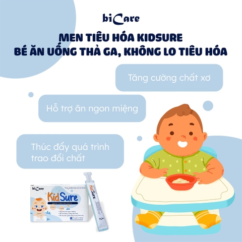 Men tiêu hóa, Siro ăn ngon cho bé KIDSURE giúp tăng cường tiêu hóa, hấp thu dinh dưỡng - BICARE