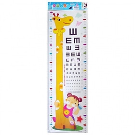 Thước đo chiều cao, decal dán tường 3d cho bé