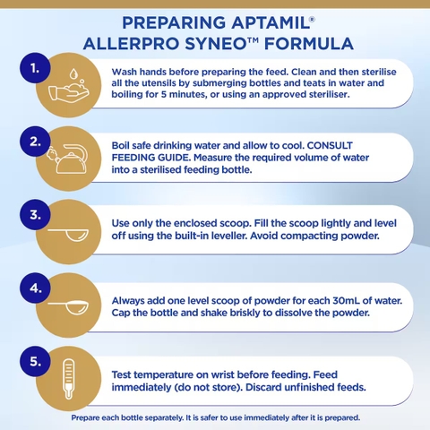 Sữa Aptamil AllerPro Syneo Số 1 900g – Giải Pháp Tốt Nhất Cho Bé Dị Ứng Đạm Sữa Bò 0-6 Tháng