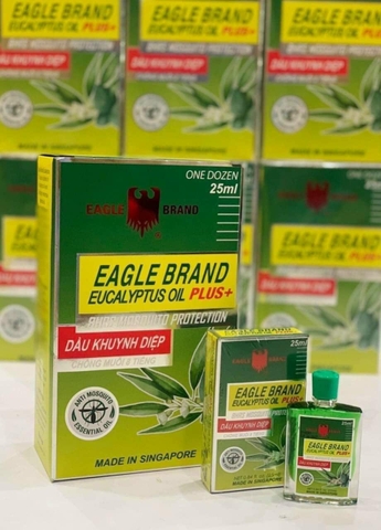Dầu Khuynh Diệp Eagle Brand BST's Eucalyptus Oil PLUS + 25ml Singapore (Chuẩn USA) chống muỗi 8 tiếng