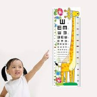 Thước đo chiều cao, decal dán tường 3d cho bé