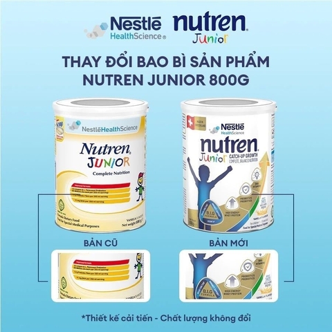 Sữa Nutren Junior 800g Cho Bé Suy Dinh Dưỡng Kém Hấp Thu 2026 – Sữa Dinh Dưỡng Cao Năng Lượng Bổ Sung Hoặc Thay Thế Bữa Ăn Hỗ Trợ Tăng Cân Khỏe Mạnh Cho Bé Ăn Uống Kém, Bé Bệnh Đang Hồi Phục, Còi Cọc Chính Hãng Nestlé Giá Rẻ