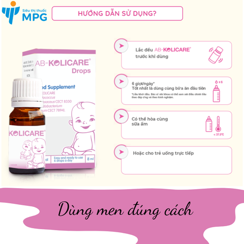 Men Vi Sinh AB-Kolicare Cho Trẻ Em Đầy Hơi Khóc Dạ Đề Táo Bón 2025 – Men Vi Sinh AB-Kolicare Hệ Tiêu Hóa Bé Sơ Sinh An Toàn Probiotic Giảm Đầy Hơi Táo Bón Khóc Dạ Đề Chính Hãng Giá Rẻ Số 1 Pháp