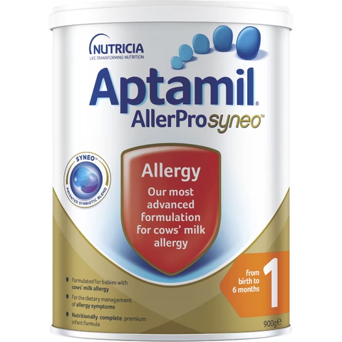 Sữa Aptamil AllerPro Syneo Số 1 900g – Giải Pháp Tốt Nhất Cho Bé Dị Ứng Đạm Sữa Bò 0-6 Tháng