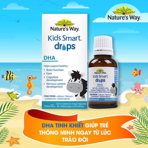 Nature's Way Kids Smart Drops DHA - Siro bổ sung DHA dạng nước