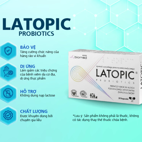 Men Vi Sinh LATOPIC PROBIOTICS Có Tốt Không? Giải Pháp Cho Trẻ Dị Ứng Đạm Bò, Bất Dung Nạp Lactose Và Viêm Da Cơ Địa
